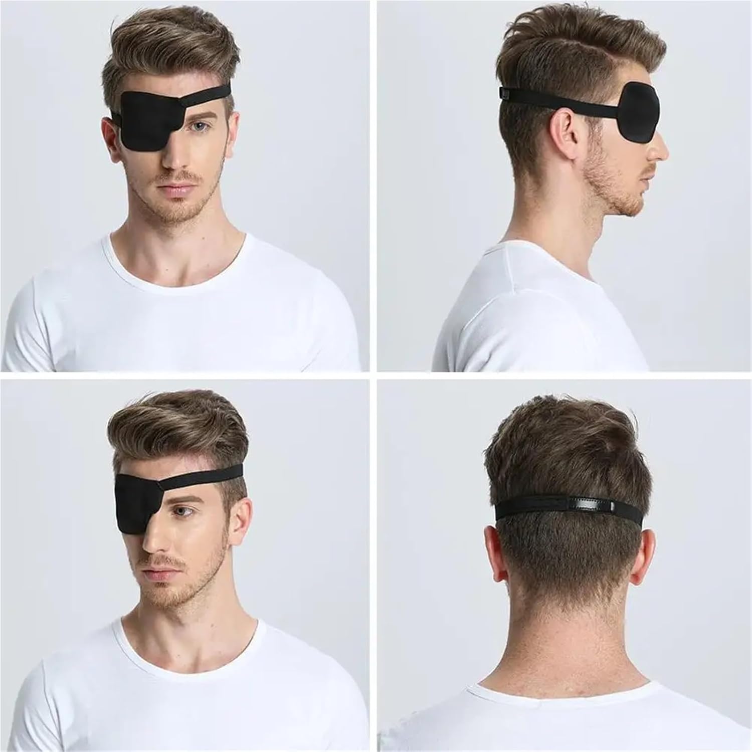 Eye Patch 8pcs Eyeshade Filled Child Eye Patches OcclusionLazy Patch for Glasses(Left Eye)