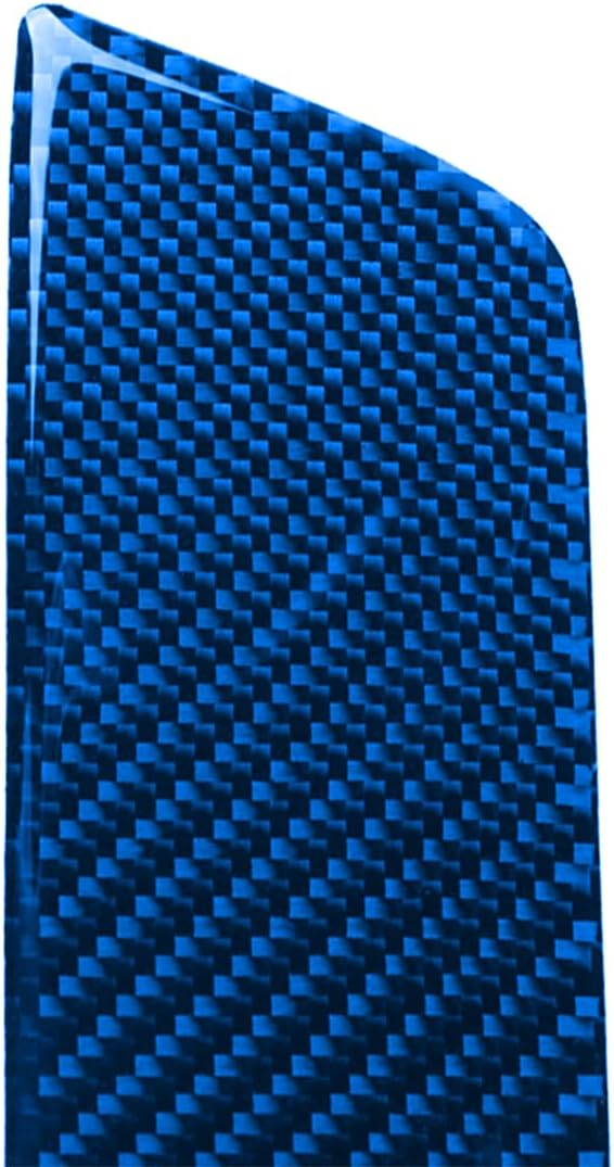 Real Carbon Fiber Decals Compatible with Tesla Model Y 2020 2021 2022 2023 2024 2025 Model 3 2017-2022 Car Rear Door Sill Protector Decoration Panel Auto Interior Accessories Sticker Dark Blue