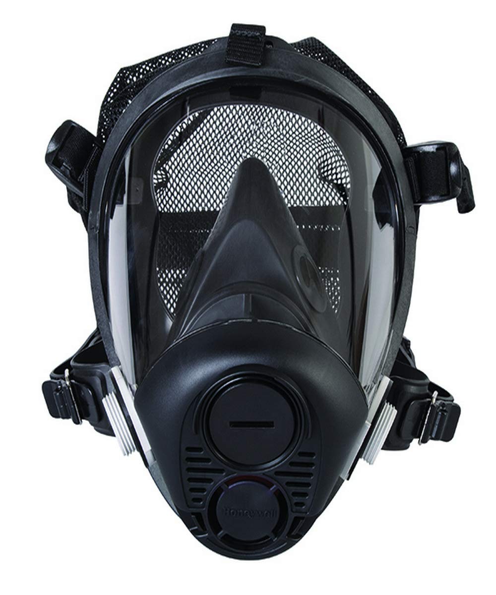 Honeywell Home RU65002M Full Facepiece Respirator w/ 5-Point Head Strap, Medium, Black