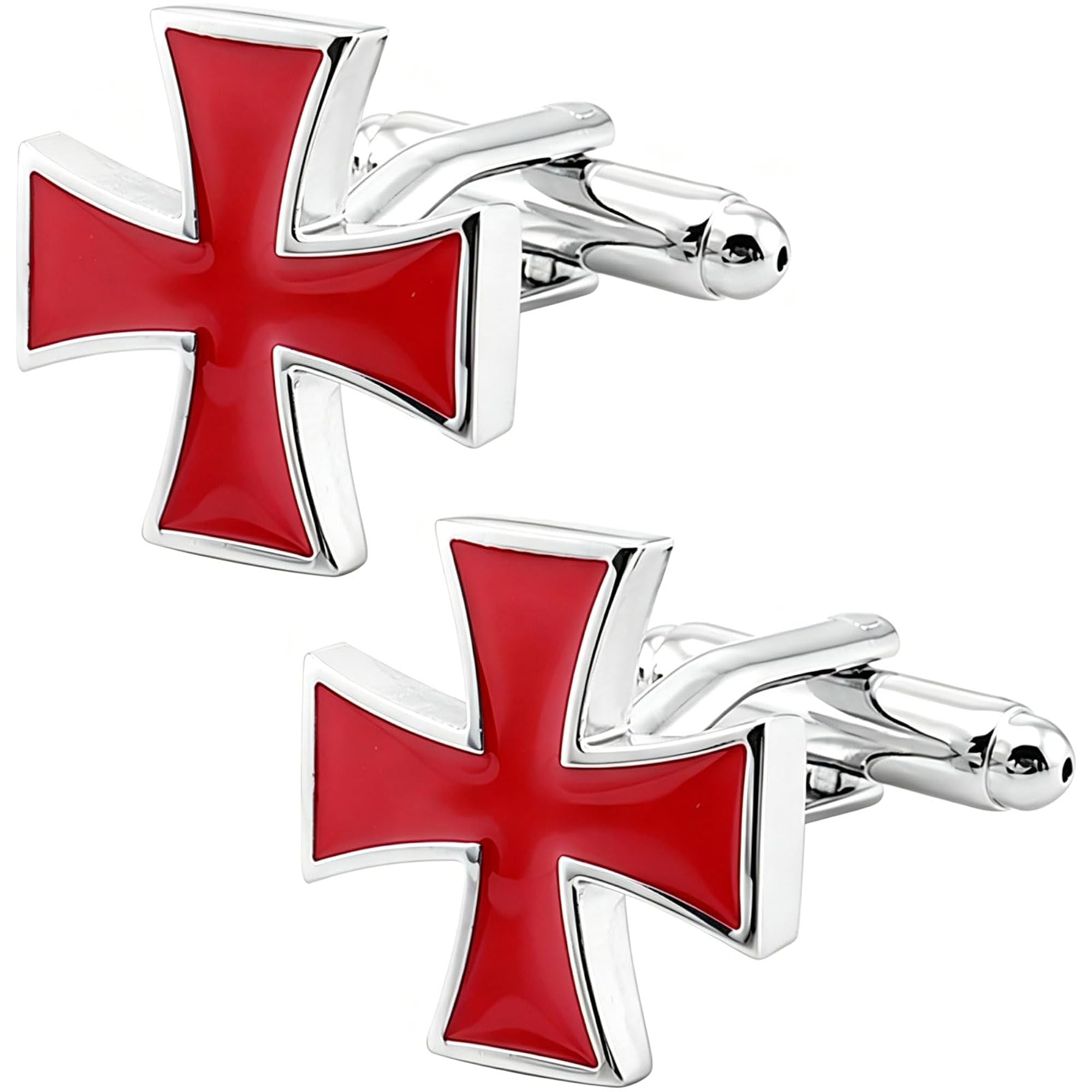 Knights Templar Cross Cuff Links, Elegant Gift