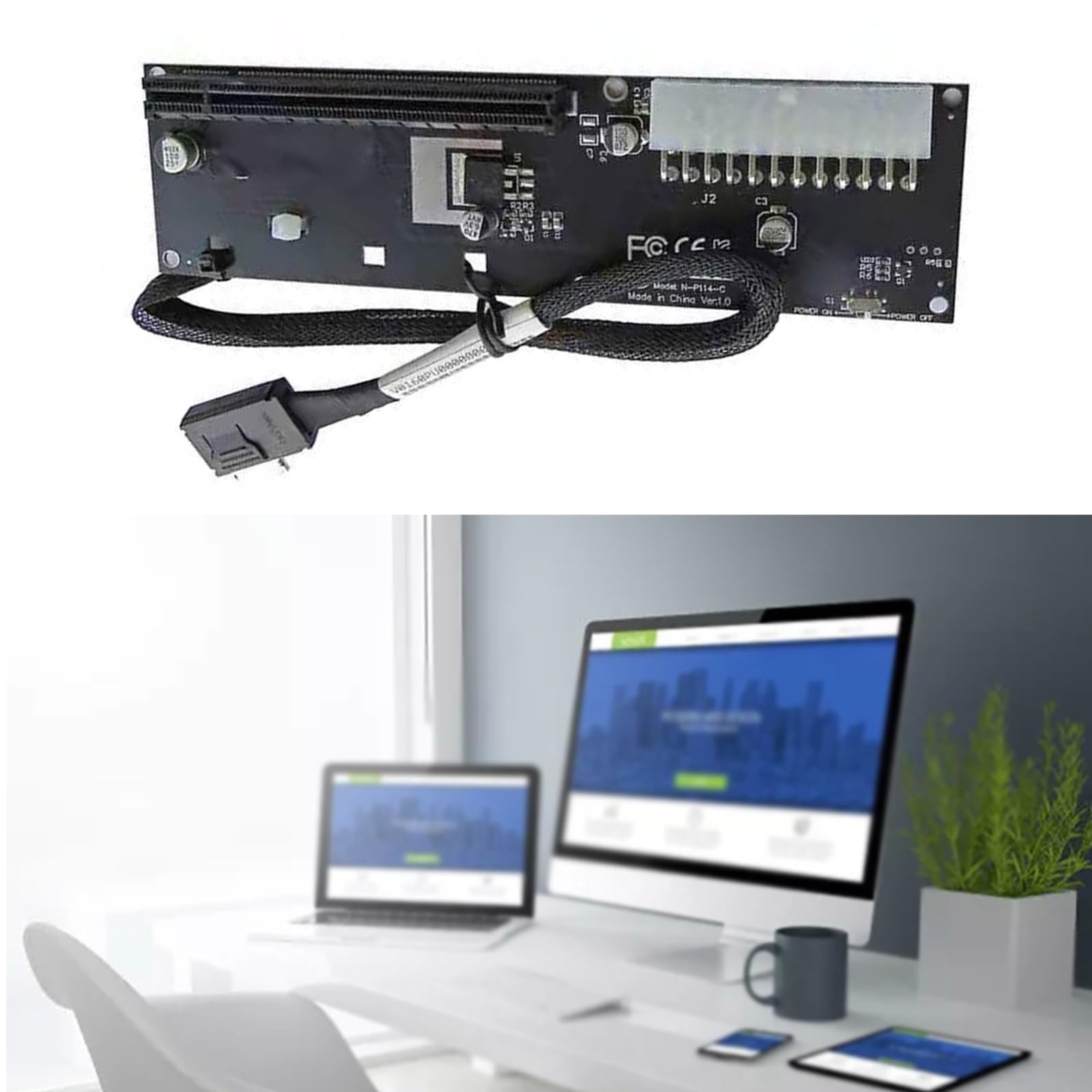 PCIE3.0 M.2 NVMe auf SFF 8612 TGX Externer Karten Grafikkartenadapter für Erweiterung für externen Grafikanschluss