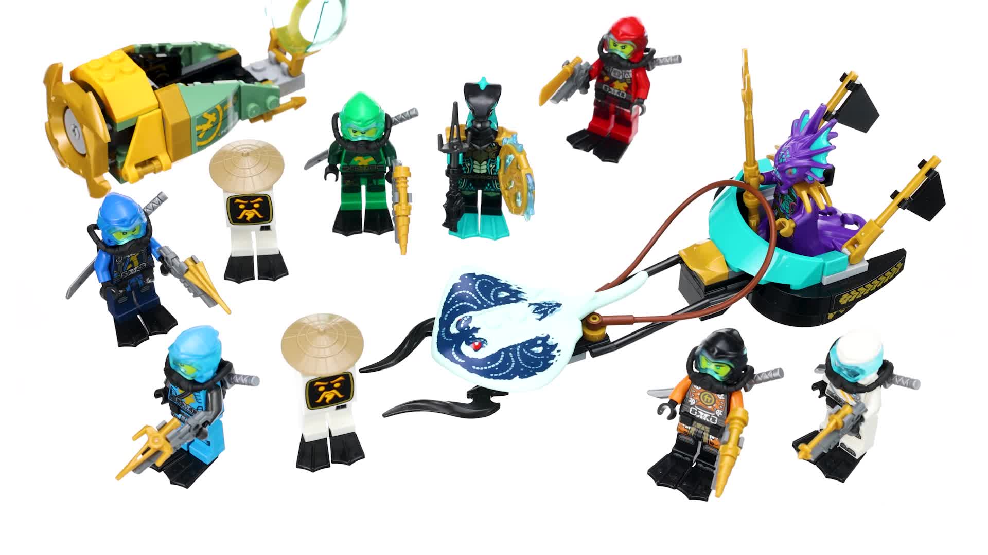 LEGO 71756 NINJAGO Hydro Bounty Bina Seti, Kai ve Nya