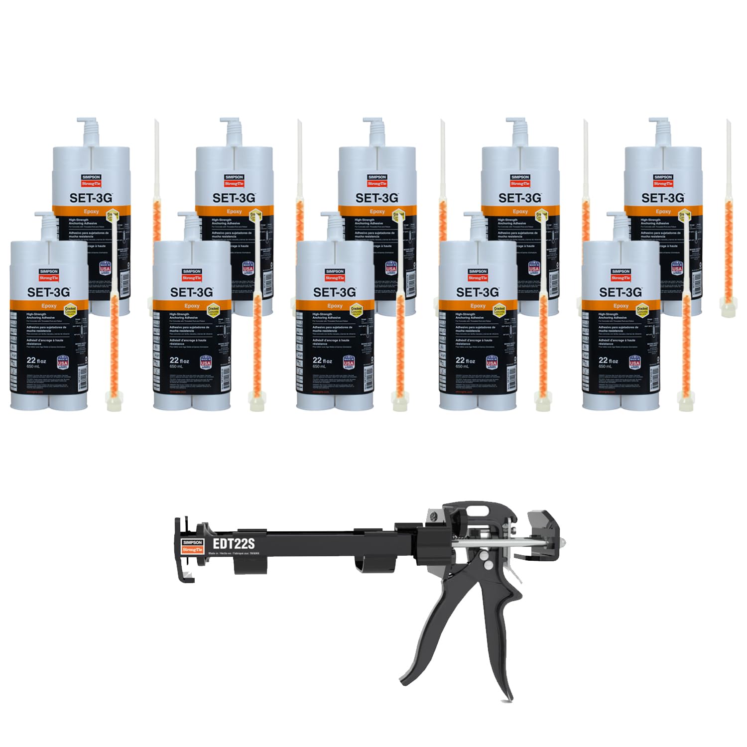 Amazon.com: Simpson Strong-Tie SET3G22-N-10PK-KIT SET3G22-N-10PK