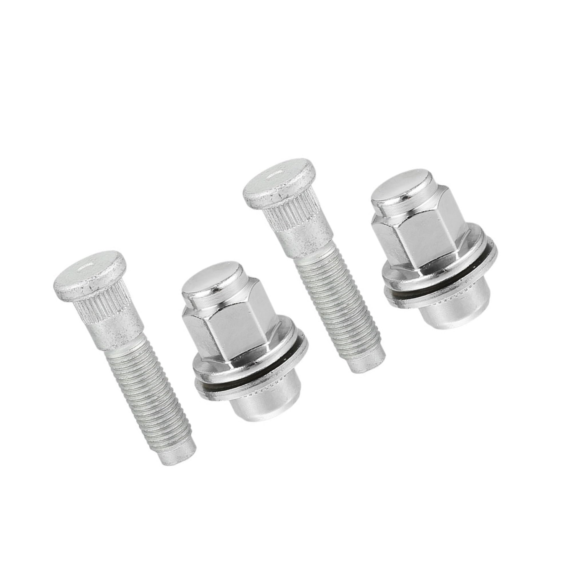 AYUWQZX Alloy Wheel Bolts, Wheel Bolt Lock Lug Bolts Hub Screws XKR 2000-2015 4 pcs M12-1.5 C2C35294010