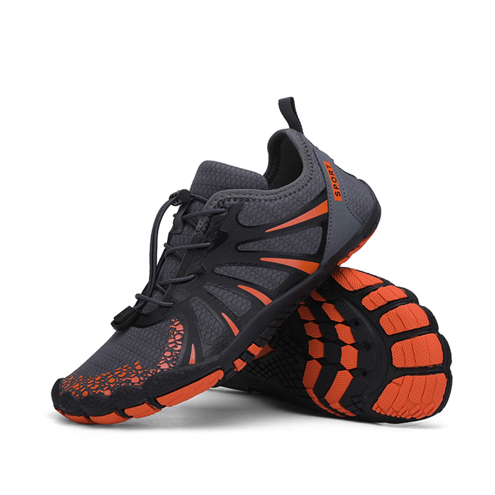 Zapatos De Agua, Zapatos Deportivos Descalzos, Zapatos De Baño De Playa para Hombres Y Mujeres(40 EU, U-Gray)