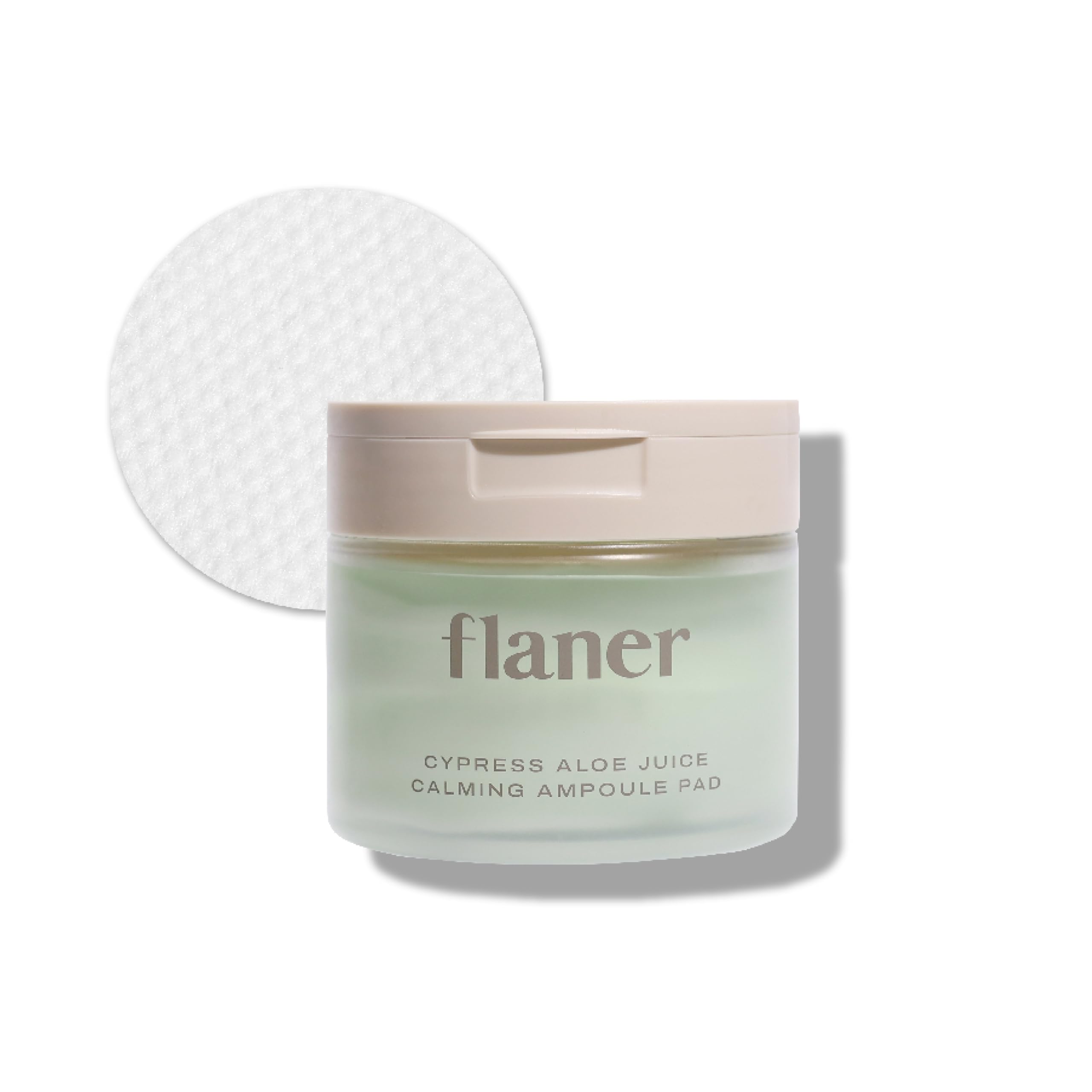 Cypress Aloe Calming Toner Pads [70 Sheets] – Instantly Cooling & Soothing Toner with Centella Asiatica, Reduce Redness & Pore Care, Vegan,