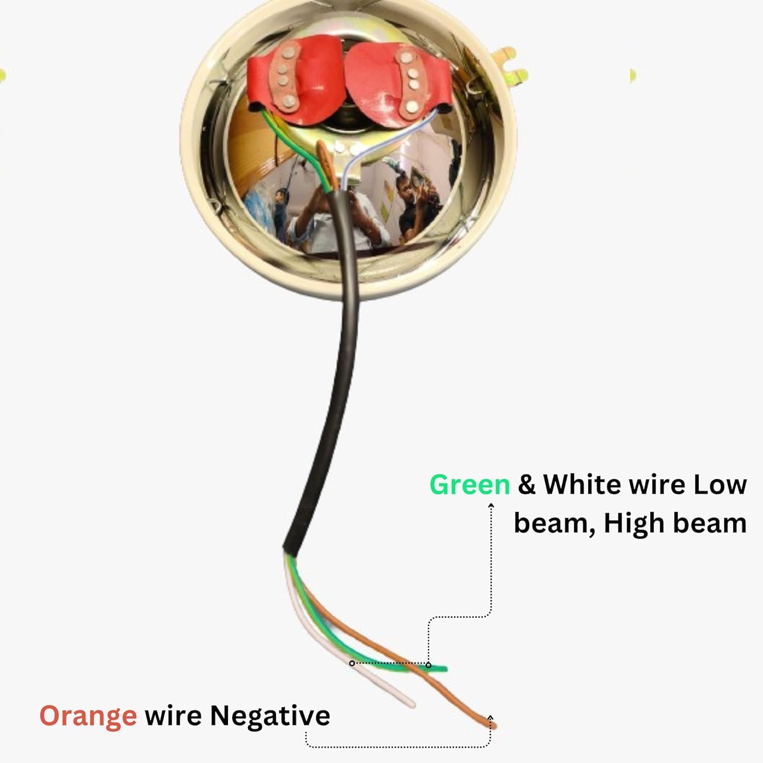 Tractor Light Blue Headlights Assemblies with 12v Bulbs Competitive for David Brown 700 800 900 1200 1400 Series | Massey Ferguson 35 35X 65 765 | Case/IH Tractor B275 B250 B414 B444 310066F