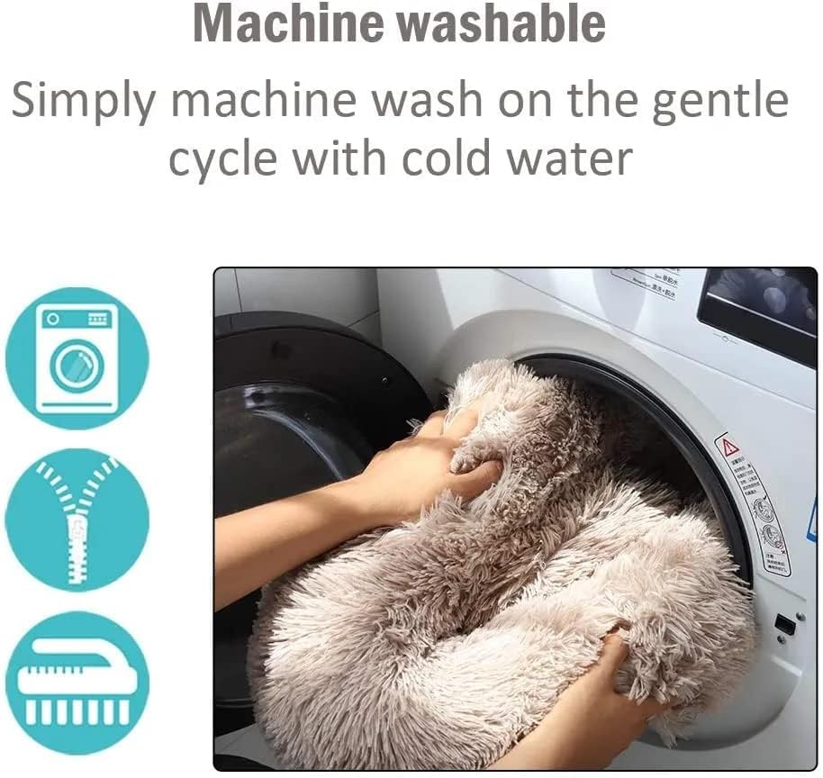 Miniatura 5 de Camas para gatos de interior  Cama para gatos lavable de 2024 pulgadas, camas para perros pequeños y medianos, antiansiedad, cama redonda de felpa