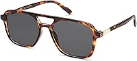 Vista 1 de SOJOS Lentes de sol estilo aviador retro para mujeres y hombres, rectángulos de moda SJ2202