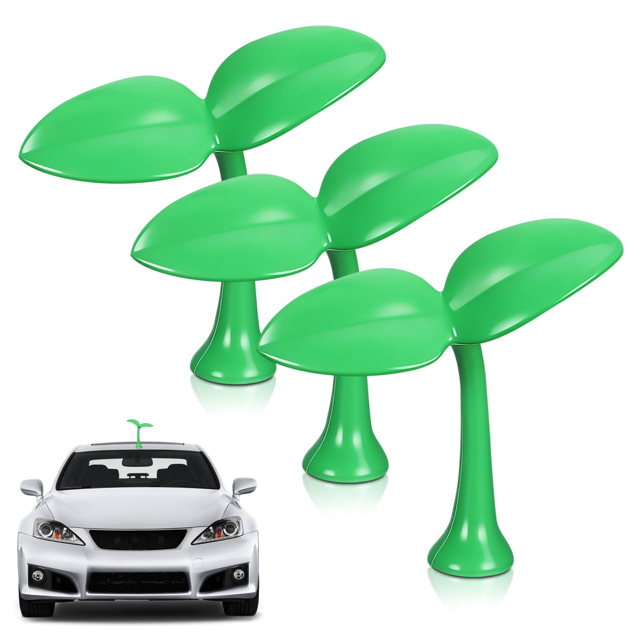 Autocollants herbe verte de voiture Cabilock : masquez les rayures proprement