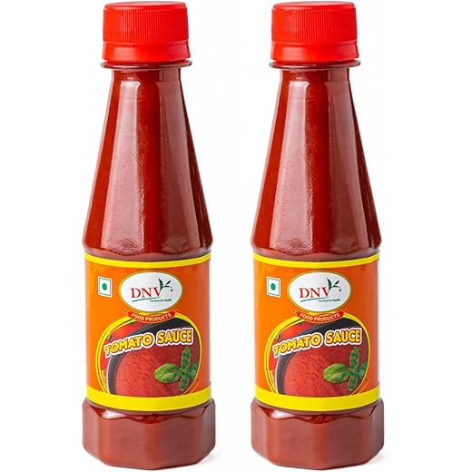 DNV Sweet & Spicy Tomato Ketchup / Tomato Sauce 200gm, Pack of 2 - 400gm (200g x 2)