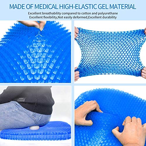 Image of Bulfyss Medical-Grade Gel Seat Cushion, SmartGRID Ortho Pro Seat Cushion, Double-Sided | Office Chair, Car Or Home | Reduces Lower Back, Spine, Hip Pain | Posture Correction
