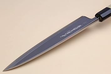 Yoshihiro Hongasumi Blue Steel Mioroshi Filet Sushi Sashimi Japanese Knife Magnolia Handle (8.25/210mm)