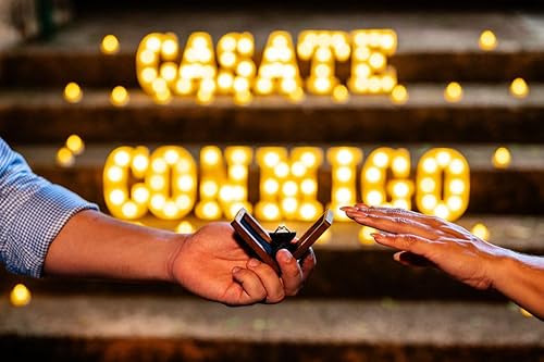 Miniatura 4 de Cartas de marquesina de casate conmigo  Cartas iluminadas casarme en español  Signo Will You Marry Me  Decoración de propuesta