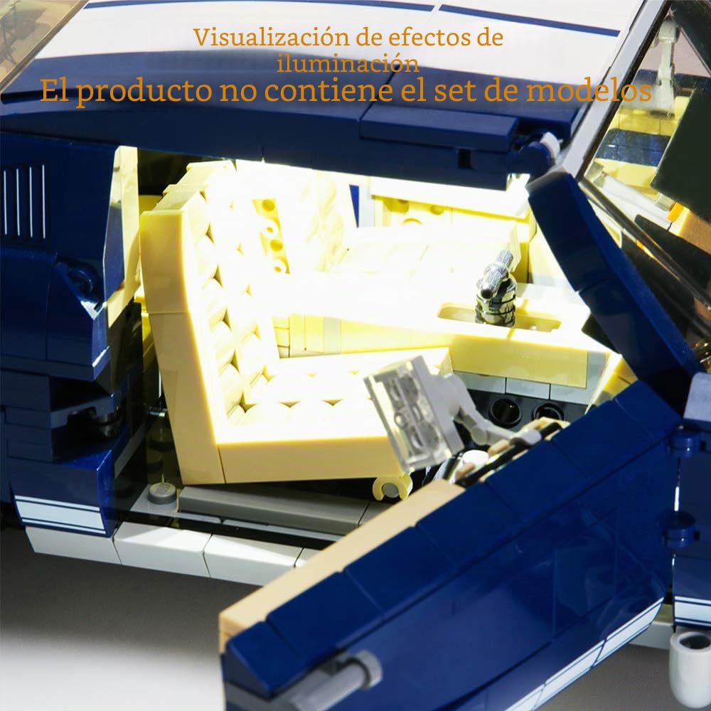 GEAMENT Conjunto de Luces LED por Ford Mustang - Compatible con Lego Creator 10265 de Bloques de construcción (Juego Modelo no Incluido)