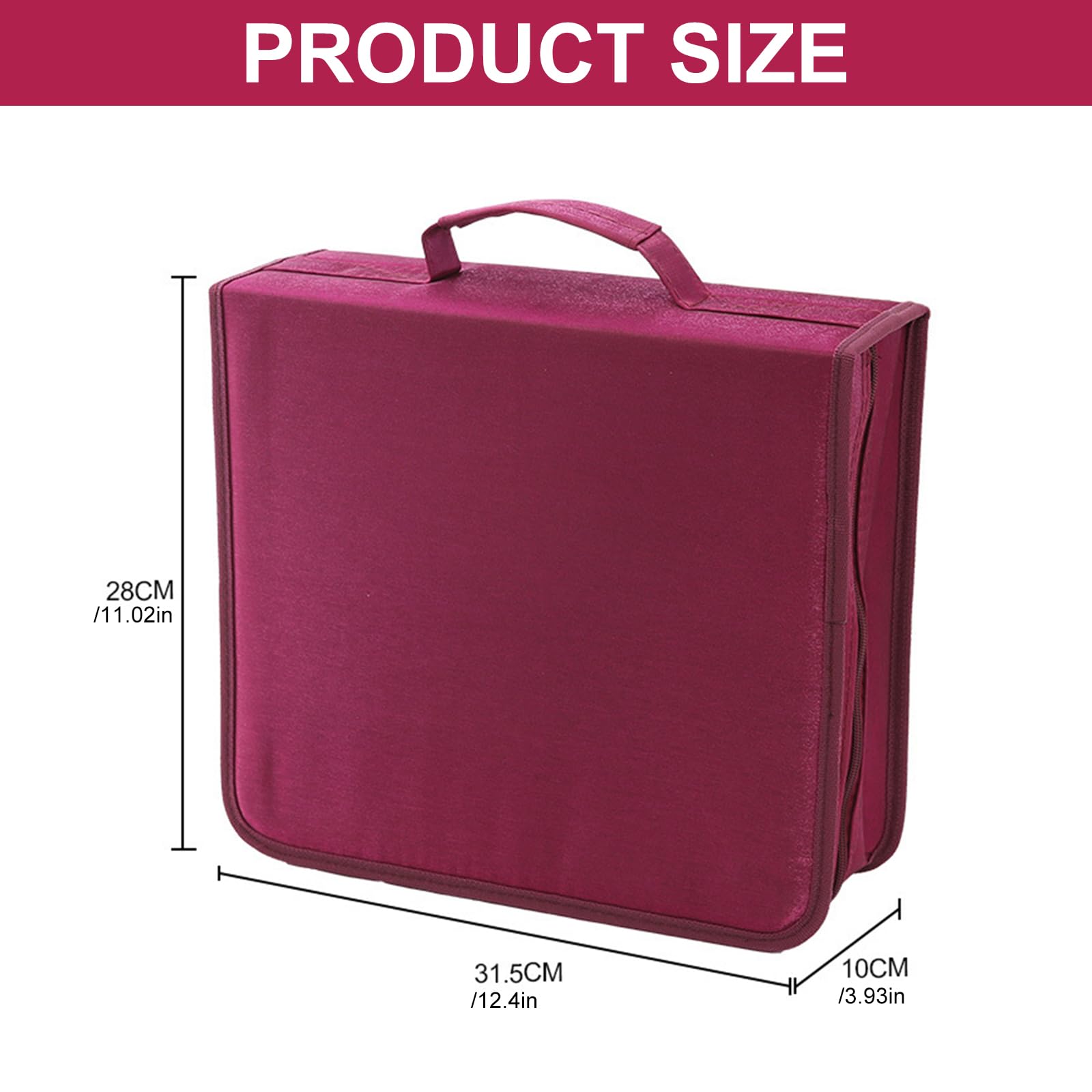 Funda protectora para discos de 256/384 con capacidad para VCD, organizador de almacenamiento para folletos, álbum de repuesto, gran capacidad de almacenamiento de discos, Blue, 384 pieces