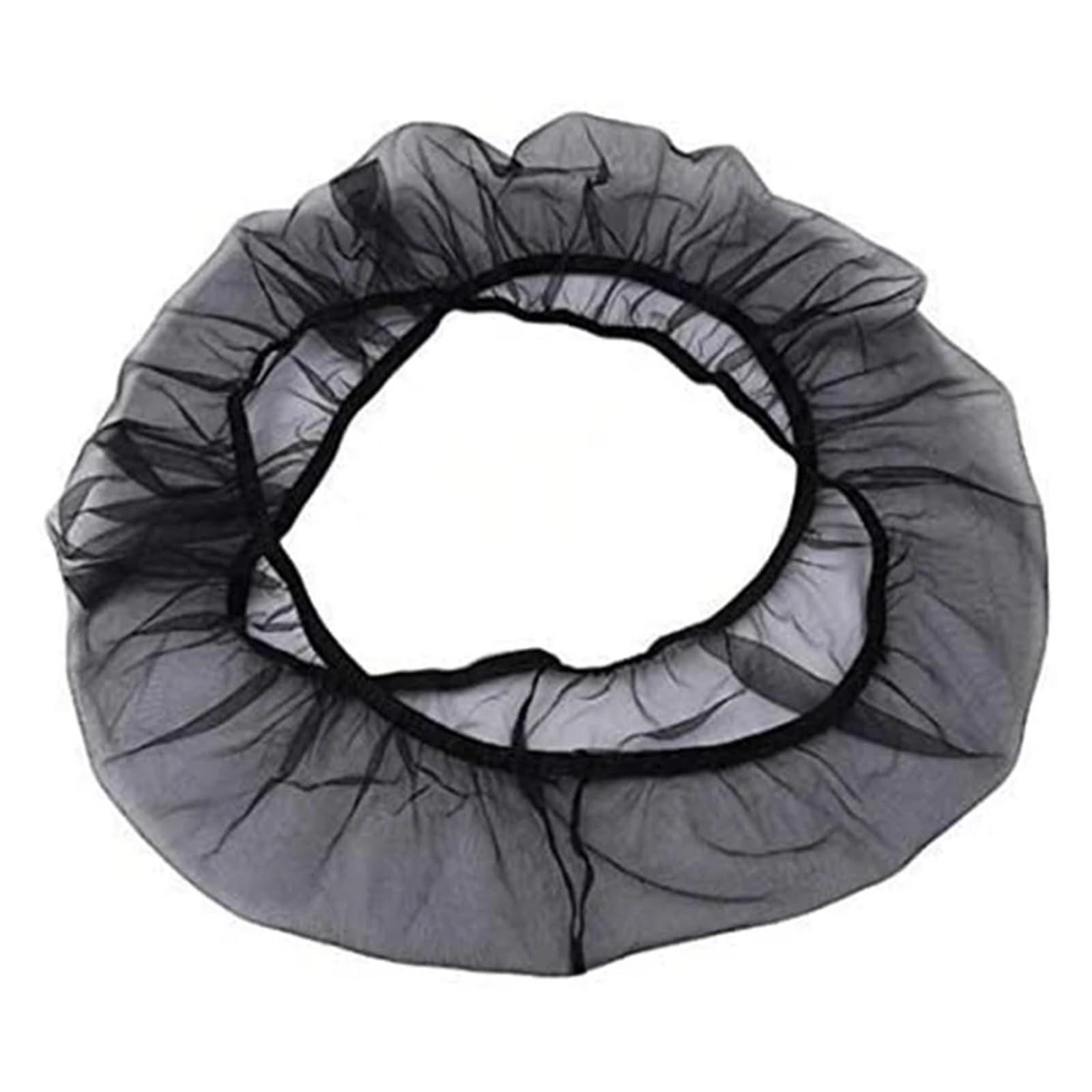 PUYUNA Bird Cage Net Cover, Seed Catcher Nylon Mesh for Round Square Cages Black White S-XL(Black,XL)(Black,S)