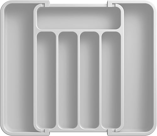 Miniatura 22 de Aujen Organizador de cubiertos – Organizador de cajones de utensilios expandible con almohadillas antideslizantes, organizador de cajones de cocina