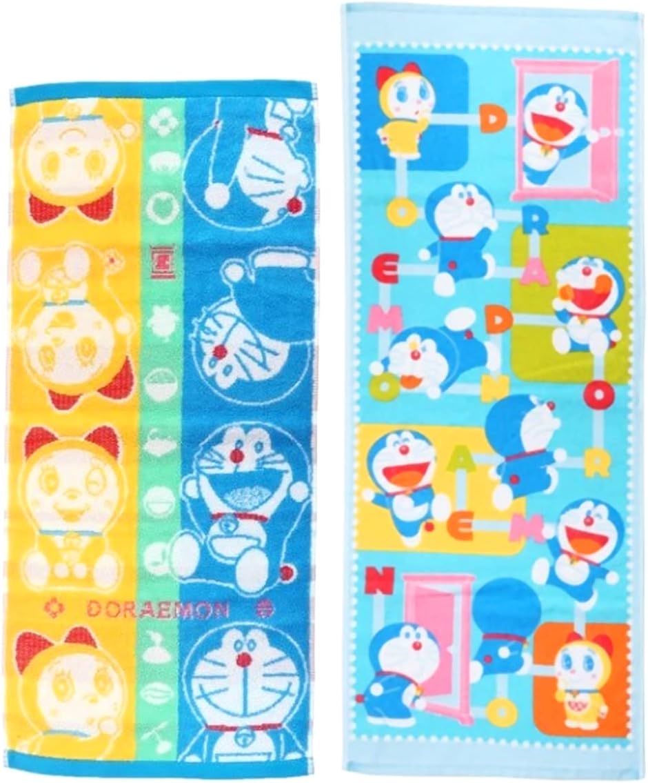楠橋紋織 大感謝セール ドラえもん フェイスタオル 2柄セット ブルー どこでもドア ドアカラー 楠橋紋織 大感謝セール ドラえもん フェイスタオル 2柄セット ブルー どこでもドア ドアカラー