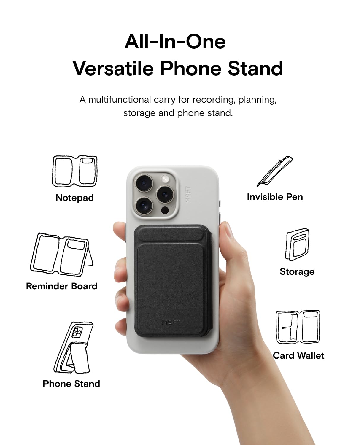 Amazon.com: MOFT Action Inspiration MagSafe Phone Stand, Magnetic