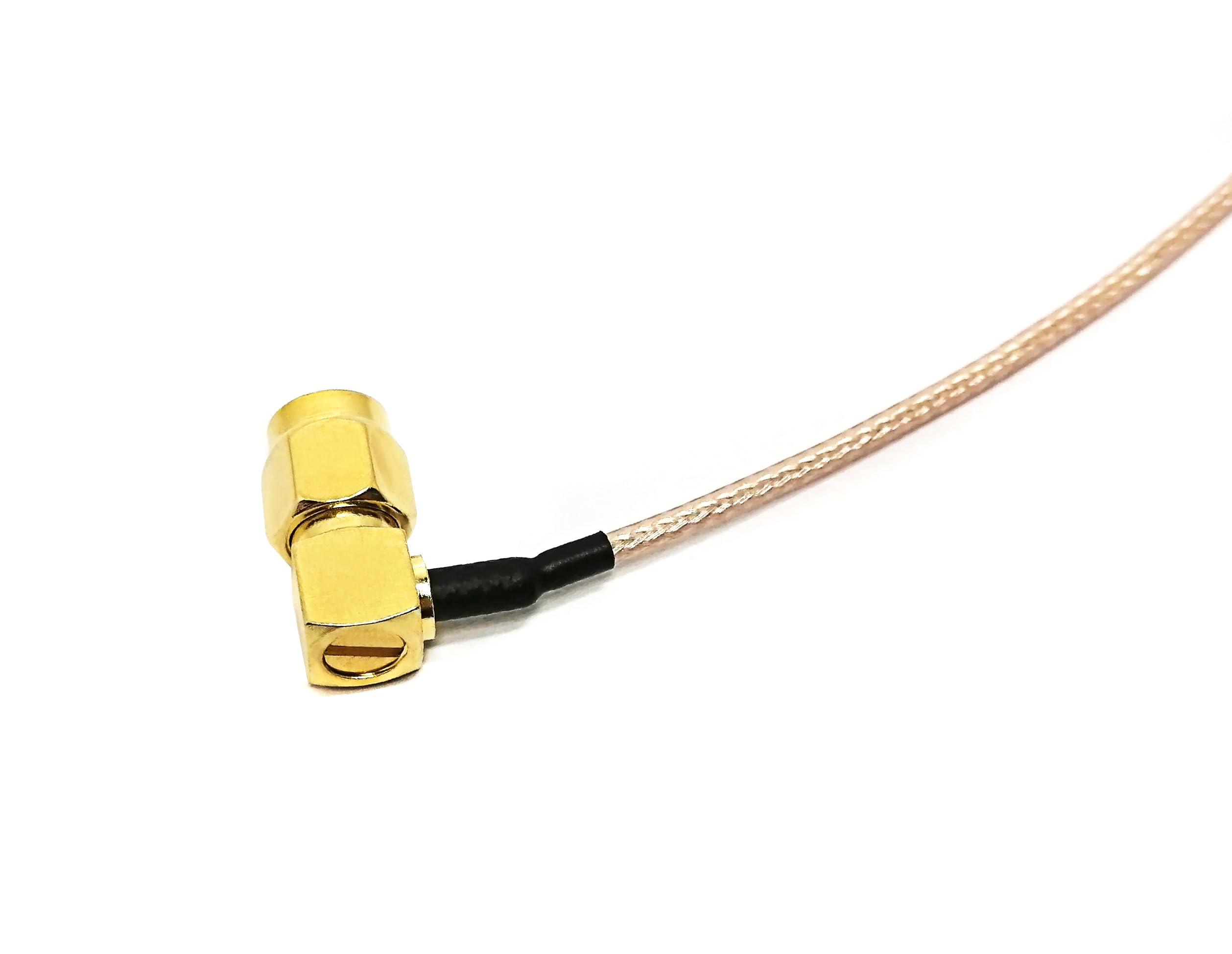 mamparo Hembra de 6 Pulgadas RG316 QMA al Conjunto de Cable coaxial de ángulo Masculino for Dispositivos inalámbricos