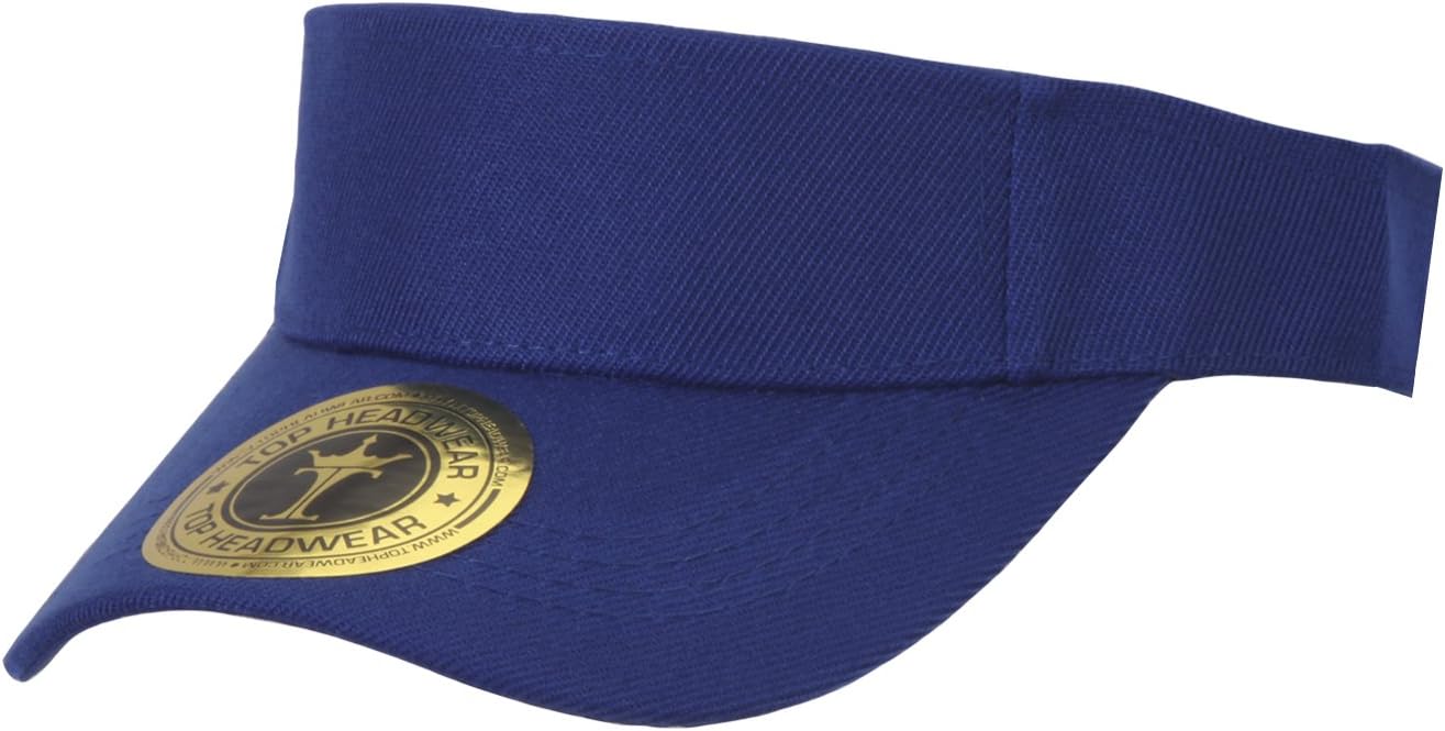 TOP HEADWEAR Solid Adjustable Blank Visor