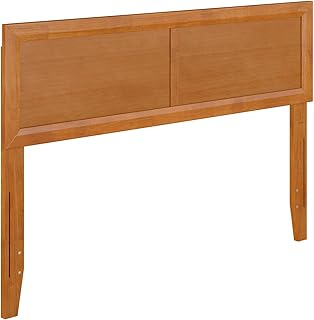 AFI, Sophia Adjustable Modern Full Wood Headboard, Light Toffee