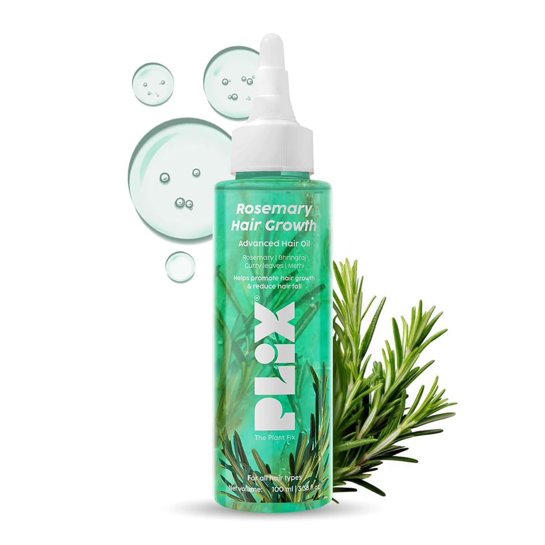 PLIX - THE - PLANT FIX Rosemary Hair Growth Advanced Hair Oil | With Rosemary & Bhringraj Extract l Reduces Hair Fall 100ml