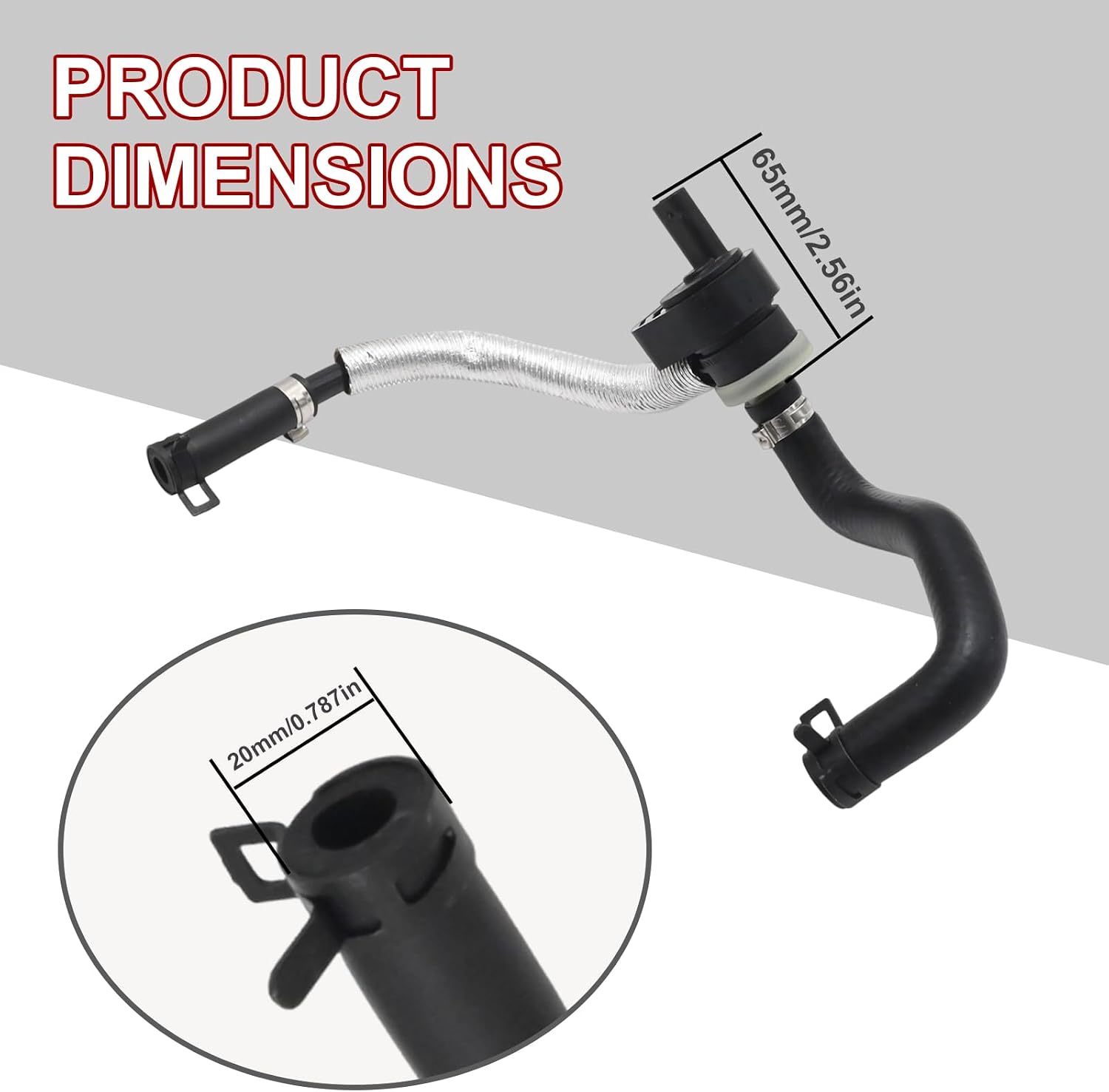 2700900700 Intake Line Replacement for Mercedes Benz A-Class W176 A180 A200 A260, B-Class W246 B180 B200, B260, CLA C117 CLA180 CLA200 CLA220 CLA260, GLA X156 GLA200 GLA260, 2700184600