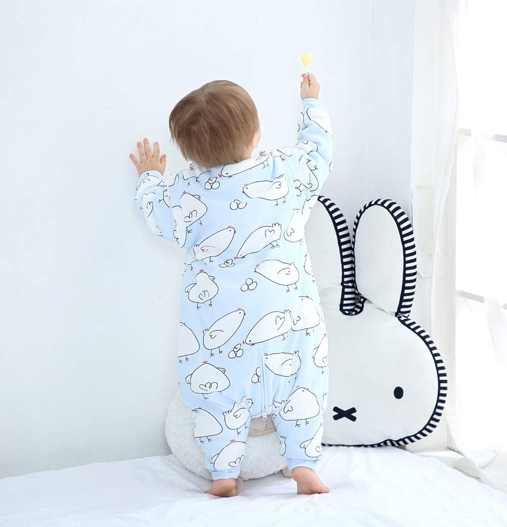 Happy Cherry Baby Wearable Blanket Infant Autumn Winter Cotton Sleeping Sack with Detachable Sleeves