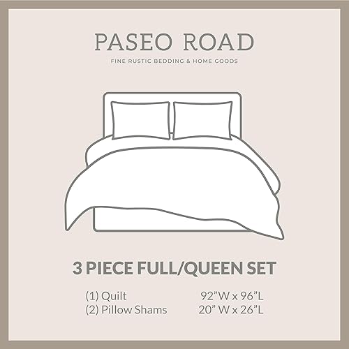 Miniatura 9 de Paseo Road Rushmore - Juego de edredón de 3 piezas con fundas de almohada, tamaño súper Queen, ropa de cama reversible de algodón de lujo, estilo