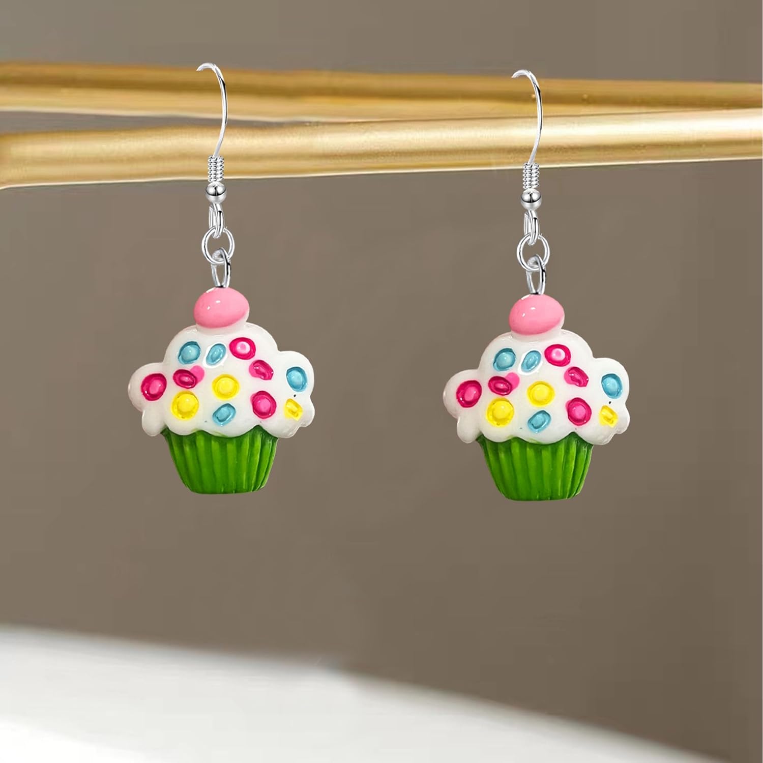 Cute Resin Cake Earrings Funny Mini Food Dangle Earrings for Women Sweet Dessist Kawaii Jewelry Lightweight Birthday Party - Image 6