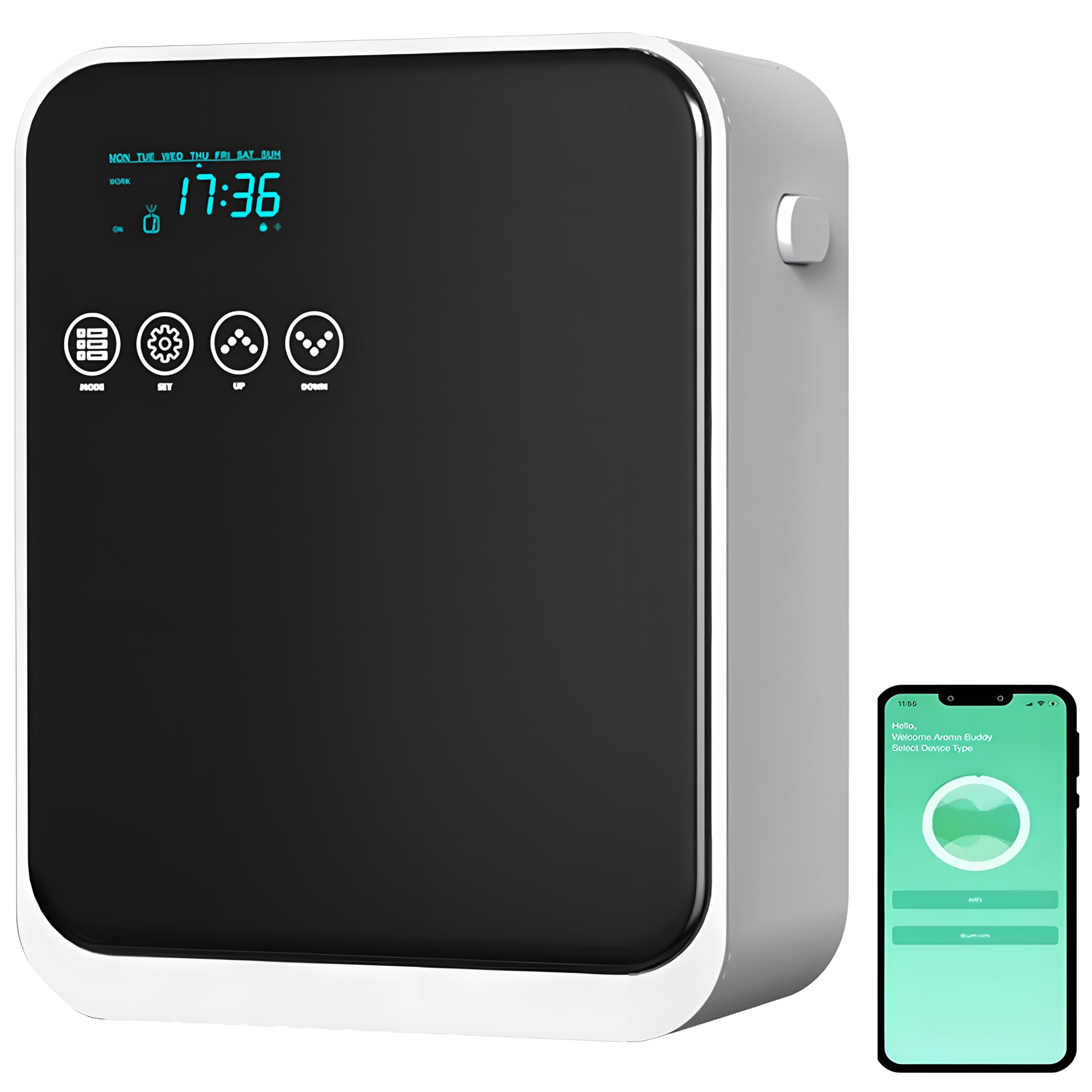 Urządzenie Zapachowe Do Domu, Dyfuzor Olejków Eterycznych O Pojemności 250 Ml Dyfuzor Hotelowy O Pokryciu 2150 Stóp Kwadratowych, Sterowanie Wi-fi Bluetooth Inteligentny Czas, Niski Poziom Hałasu