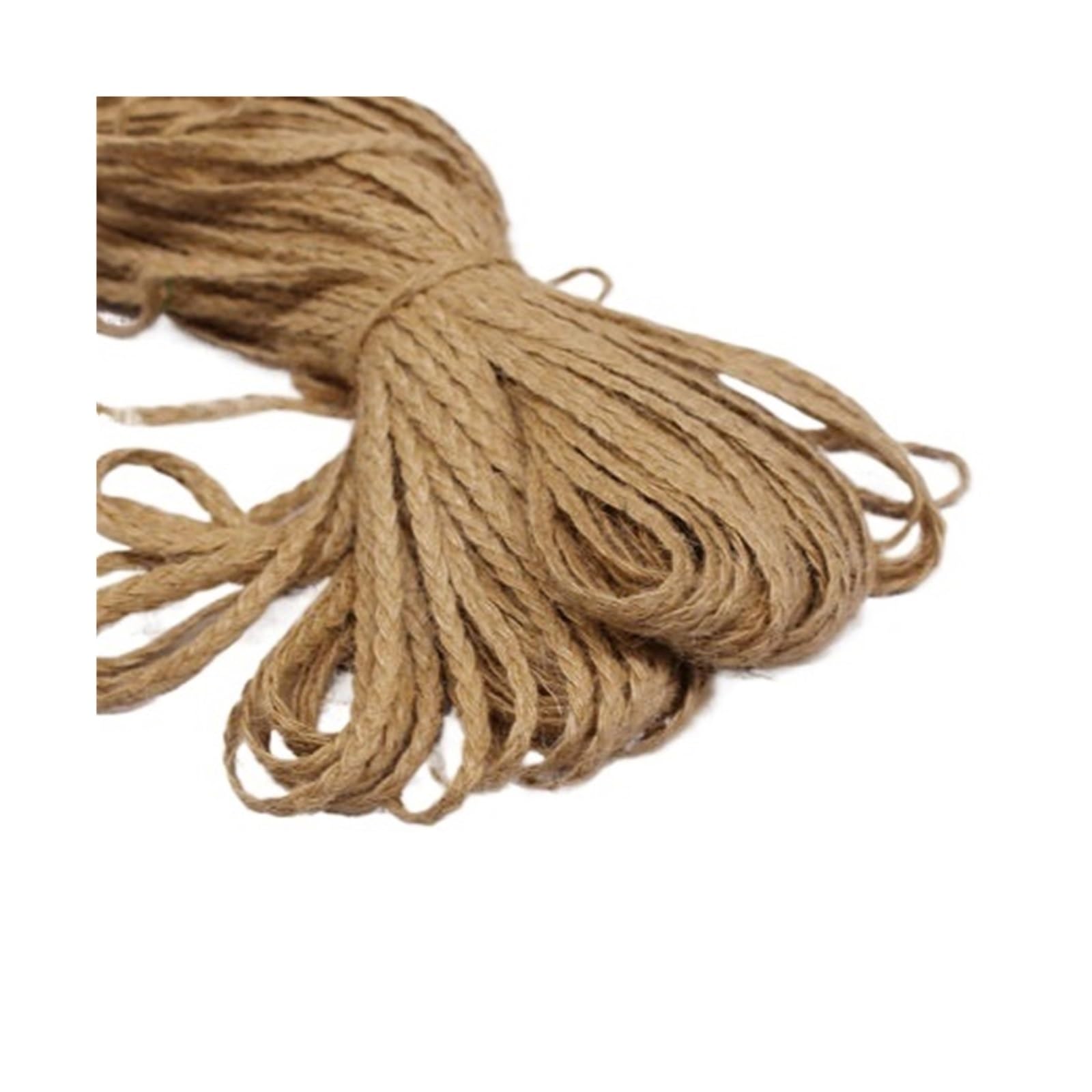 Twine 10m Hemp Flat Rope Braided Cord Jute Burlap Ribbon Rustic Vintage Wedding DIY Packing Decor Weave String(Gold)