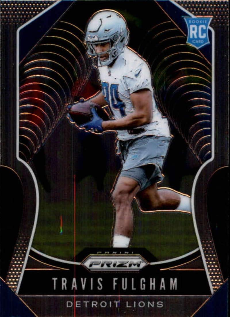 2019 Panini Prizm #359 Travis Fulgham RC Rookie Detroit Lions NFL Football Trading Card