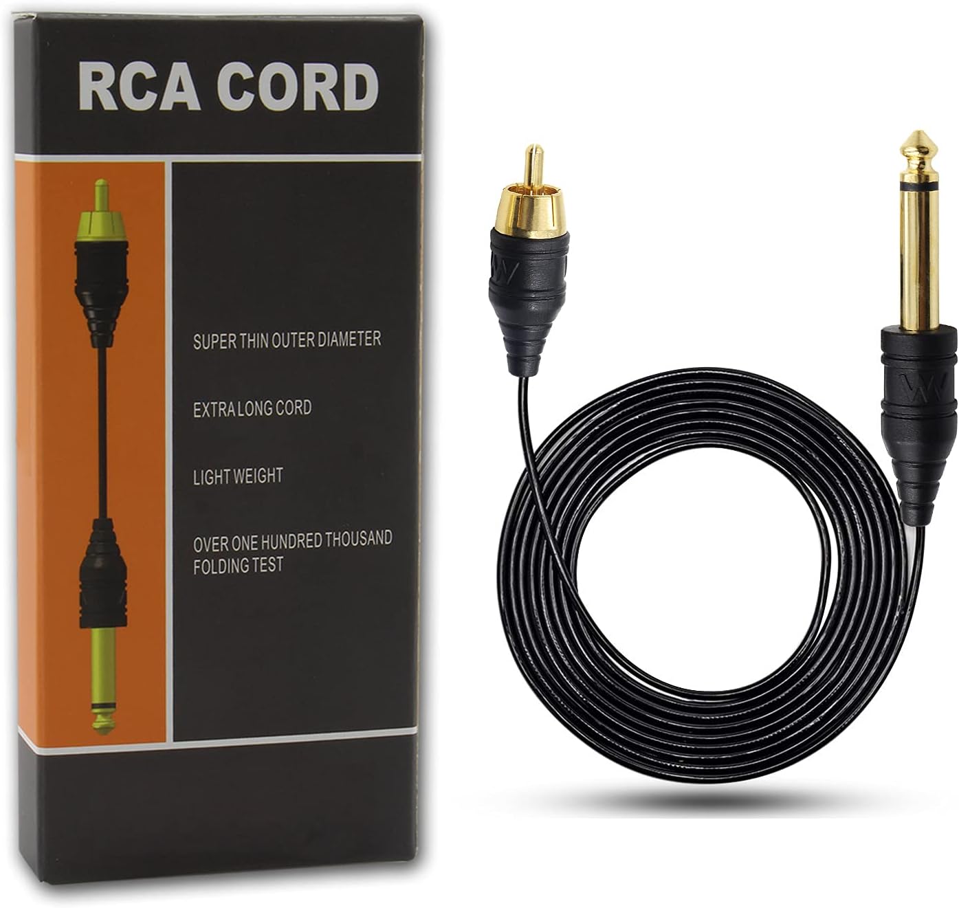 Ruicoo Silicone Soft Tattoo RCA Connector Clip Cords for Tattoo Cartridge Needles Cartridge Pen and Tattoo Machines