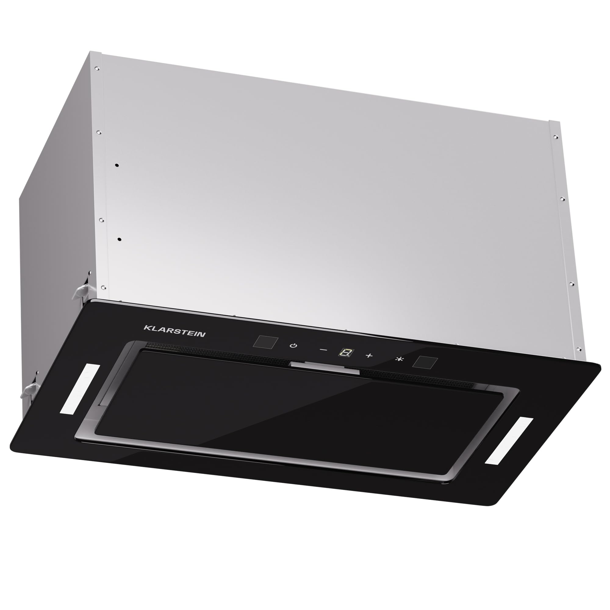 Klarstein Okap kuchenny, Okap wyciągowy/z recyrkulacją, z filtrem, Oświetlenie LED i panel dotykowy, Cichy z przepływem 466 m³/h, Wydajny ze stali nierdzewnej