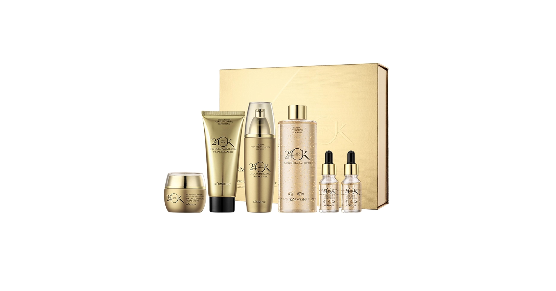 24Kゴールド スキンケアセット Amazon.com: 24K Gold Skin Care Set 6-Piece Collection 24K