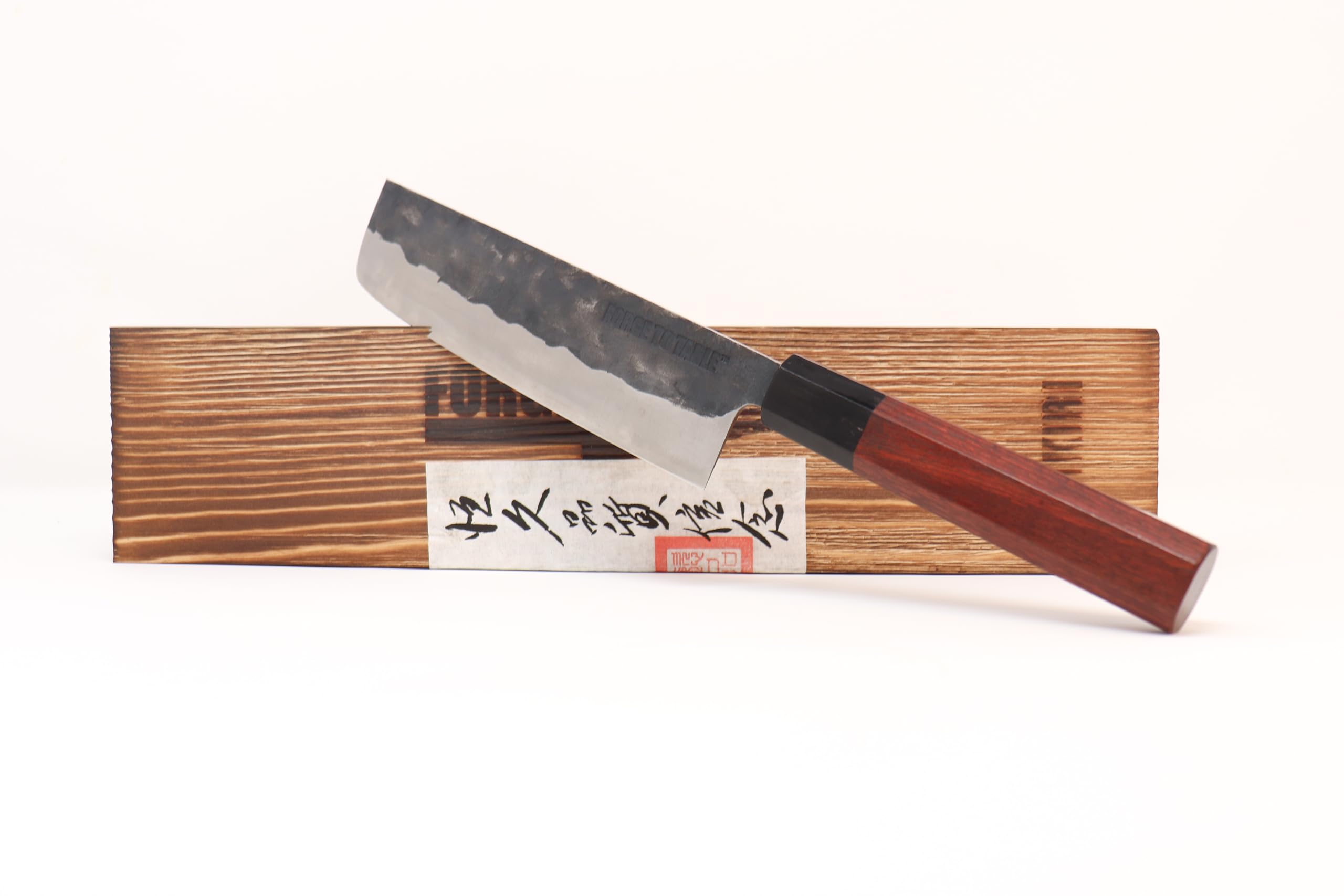 Forge To Table 7" Nakiri Vegetable Knife, Hand Forged Japanese VG10 High Carbon Stainless Steel