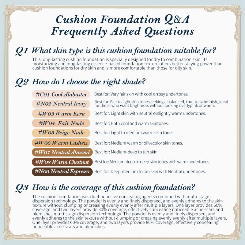 Flower Knows Bunny Garden Cushion Cream Foundation,Buildable Coverage with Long-Lasting&Lightweight Color,Moisture,Natural Stain Glowy Finish Makeup,Vegan,Perfect Face Makeup Gift(C01 Cool Alabaster) - Image 7