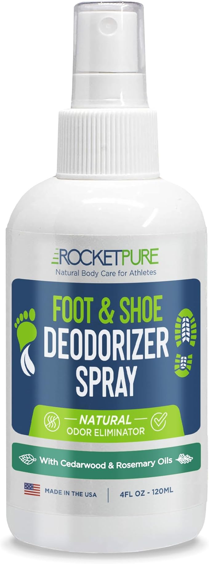 Rocket Pure Natural Foot Spray & Shoe Deodorizer Spray