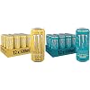 Monster Energy Ultra Gold & Ultra Fiesta - Caffeinated Energy Drink with Light Mango Flavour - No Sugar and No Calories - in Practical Disposable Tins (12 x 500 ml)