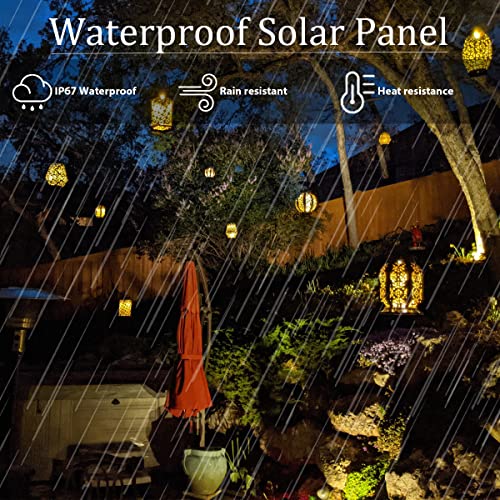 Replacement Solar Light Parts, 2 Pack Solar Lights Replacement Top, 8 Lumens Solar Light Inserts For Lanterns, Waterproof Battery Box Top Diy Outdoor Garden Patio Decor, Warm Yellow, 3.15Inches #TOP4