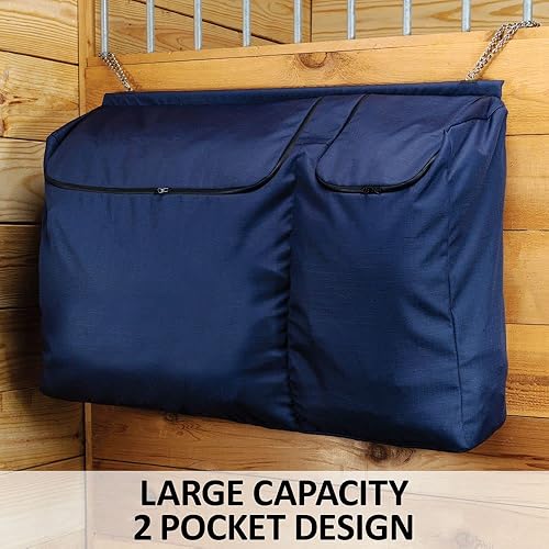 Miniatura 3 de Dura-Tech Bolsa frontal resistente al agua de 2 bolsillos  Solución de organización estable de color azul marino  Diseño de doble bolsillo para