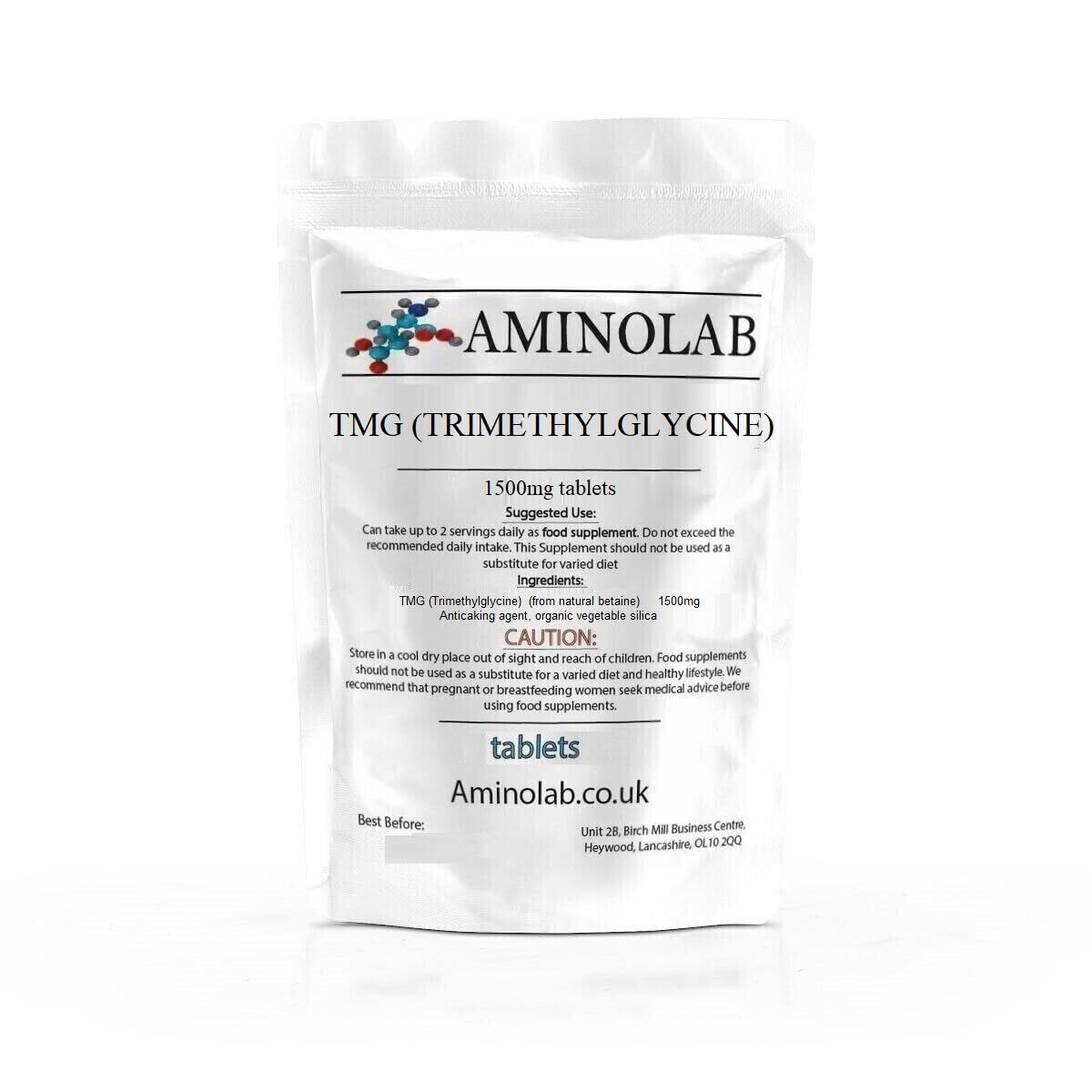 TMG (TRIMETHYLGLYCINE) 1500mg 30 Tablets