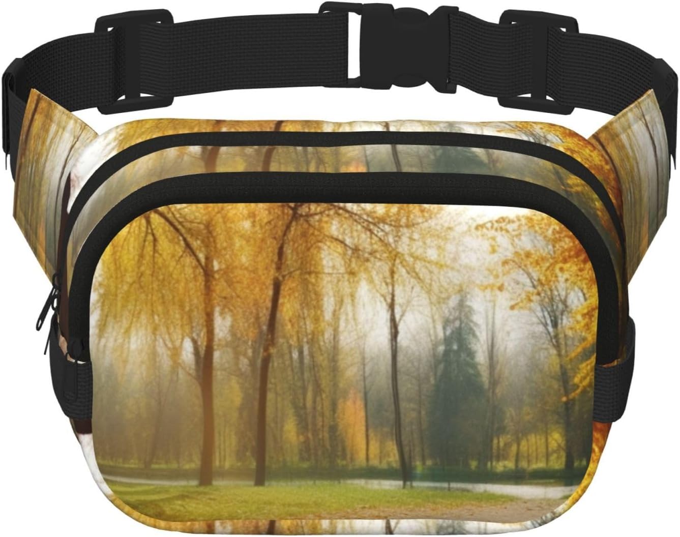 Fanny Packs for Women Adjustable Belt Bag Lightweight Fashion Waist Packs Men Sling Bag Autumn Park Fanny Pack Crossbody Belt Bag for Traveling Workout Running Cycling