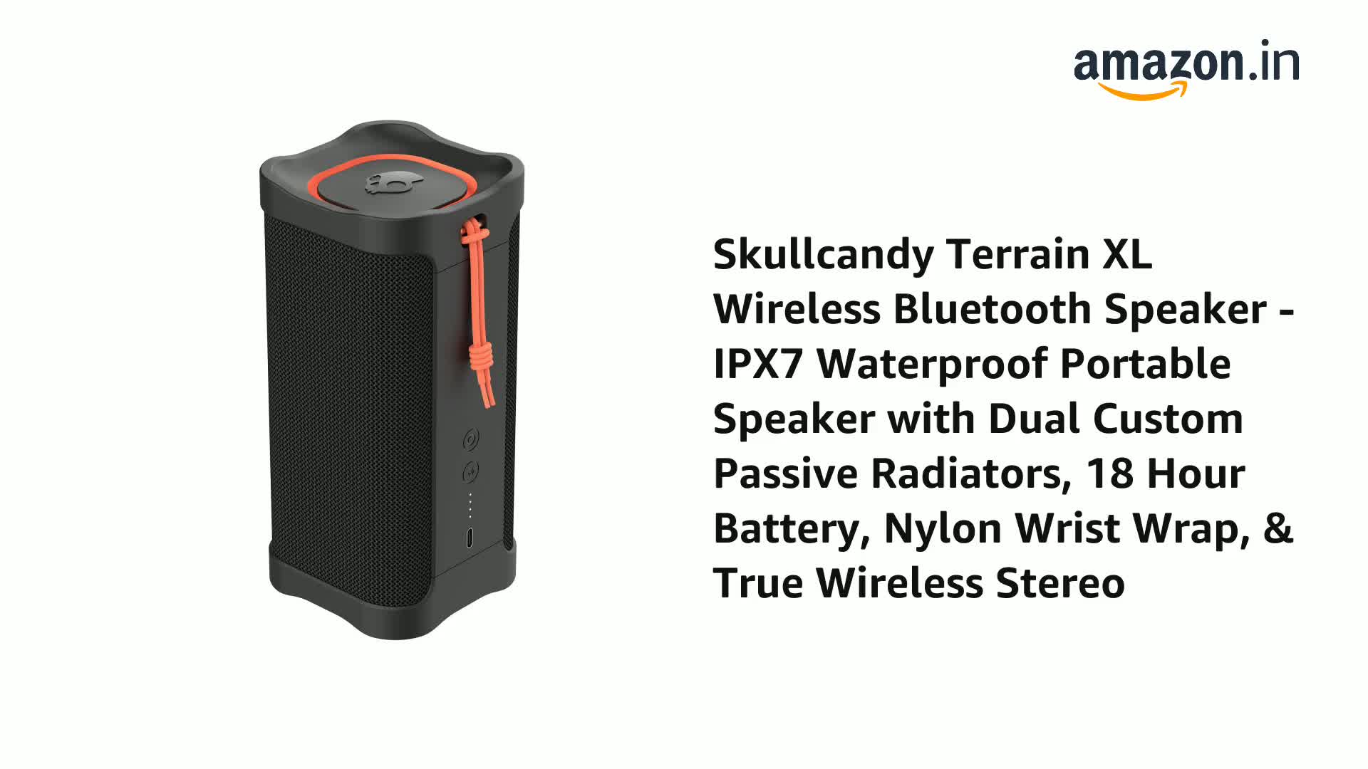 Skullcandy Terrain XL Wireless Bluetooth Speaker - IPX7 Waterproof