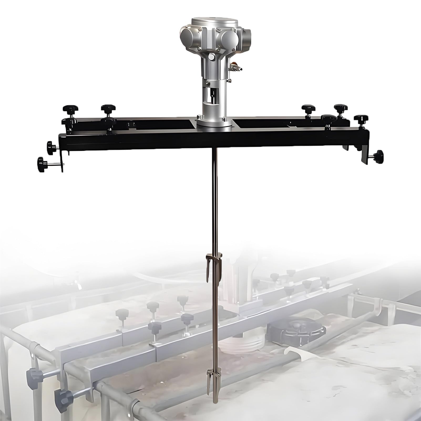 Epygnom Multicolor Pneumatic Ibc Tote Mixer Air Agitator For 1000L Ibc & Open-Top Drum, Folding Propeller And Telescopic Frame, Paint Tank Stirrer For Ink Resin Adhesive Che-Mical Dissolution 3/4Hp-Small5cylinder