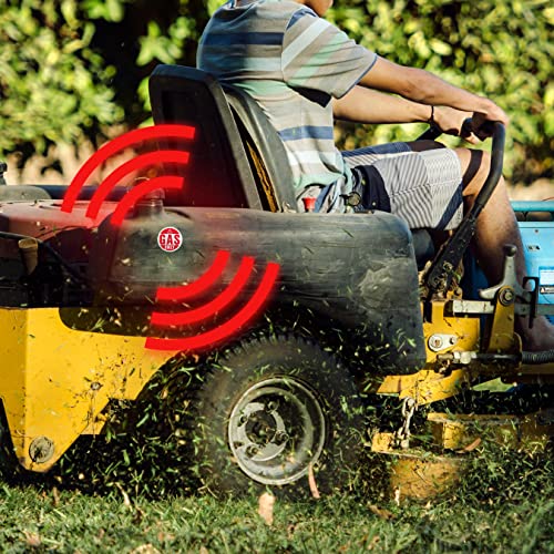 Image of Gasoline Only Sticker, Gas Labels for Fuel Cans, Mowers, Boats, Outdoor Power Equipment - Weather Proof, Extreme Stick, Commercial Grade Labels by Fuel Stickers - USA Made (1 inch Round), 20 Labels