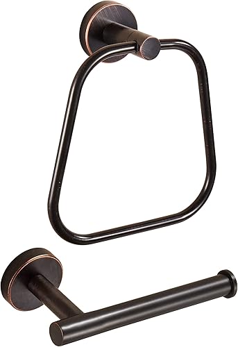 Soporte de papel higiénico de bronce, soporte para toallas de baño, anillo de papel higiénico, soporte de rollo aceitado, soporte de papel higiénico